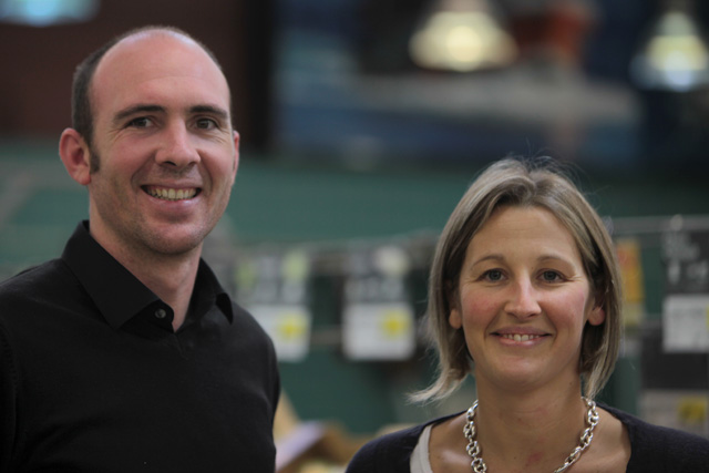 Damien Çabalet et Cécile Bonjour ont pris les rênes de l'Intermarché de Villeréal.| © Jean‐Paul Epinette ‐ iCimedia|Jean-Paul Epinette Damien Çabalet et Cécile Bonjour ont pris les rênes de l'Intermarché de Villeréal.| © Jean‐Paul Epinette ‐ iCimedia|Jean-Paul Epinette