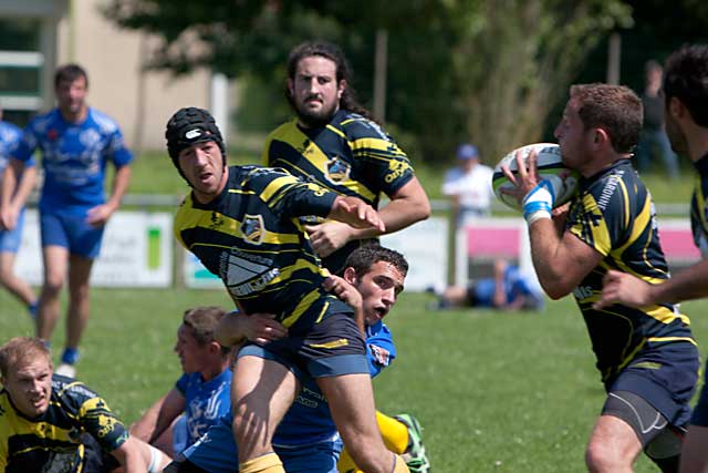 Auteur de deux essais, Loïc Serres a été l'homme du match.