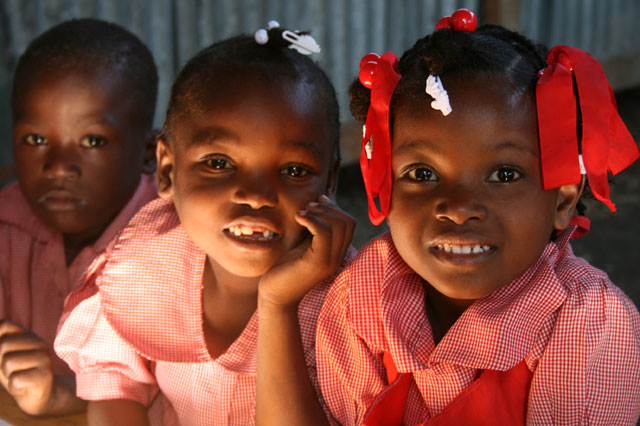 Enfants de la Mission Saint-Luc soutenue par Espoir pour Haïti.|( Photo DR)