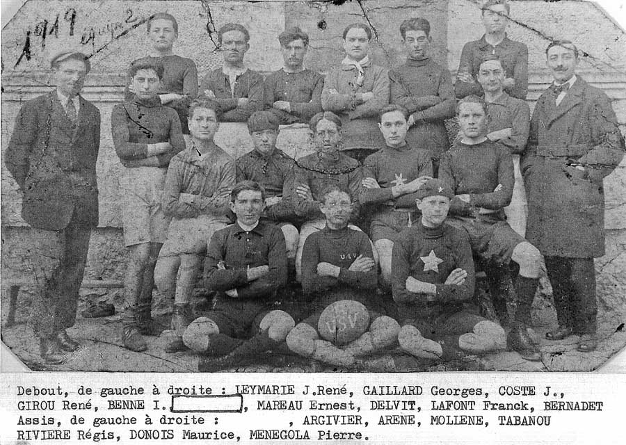 1919... L'USV Rugby possédait déjà une équipe 2 !...