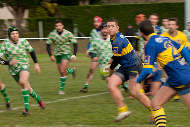 Kevin Girou a beaucoup dynamisé l'attaque jaune et bleu... Kevin Girou a beaucoup dynamisé l'attaque jaune et bleu...