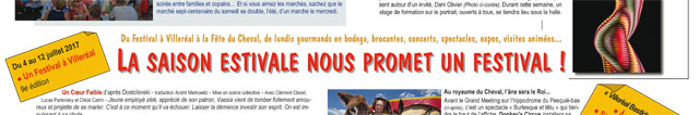 Dans le N° 75 du Journal de Villeréal, le programme de l'été 2017... - Photo © jean-Paul Epinette - icimedia@free.fr Dans le N° 75 du Journal de Villeréal, le programme de l'été 2017... - Photo © jean-Paul Epinette - icimedia@free.fr