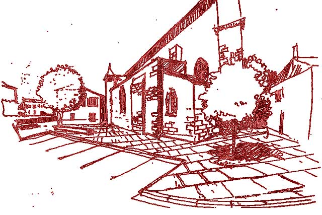 Vue d'artiste - La phase 2 va s'attacher à l'église et son environnement... |Photo DR Vue d'artiste - La phase 2 va s'attacher à l'église et son environnement... |Photo DR