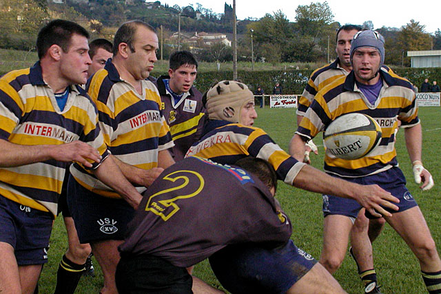 Duras-Villeréal, l'année des titres, le 9 mars 2003. Souvenirs, souvenirs... - Archives © jean-Paul Epinette - icimedia@free.fr