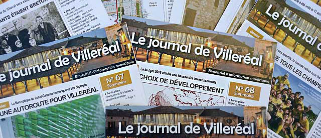 Le journal de Villeréal paraît tous les deux mois. |Photo © jean-Paul Epinette - icimedia@free.fr Le journal de Villeréal paraît tous les deux mois. |Photo © jean-Paul Epinette - icimedia@free.fr