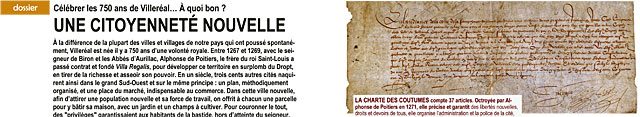 Le dossier de ce N°77 est consacré à l'exposition sur l'histoire de Villeréal... - Photo © jean-Paul Epinette - icimedia@free.fr Le dossier de ce N°77 est consacré à l'exposition sur l'histoire de Villeréal... - Photo © jean-Paul Epinette - icimedia@free.fr