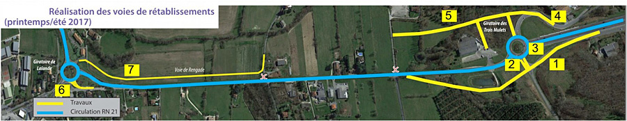 La nouvelle section en 2x2 voies à la sortie de Villeneuve, cers Agen... - Illustration DR