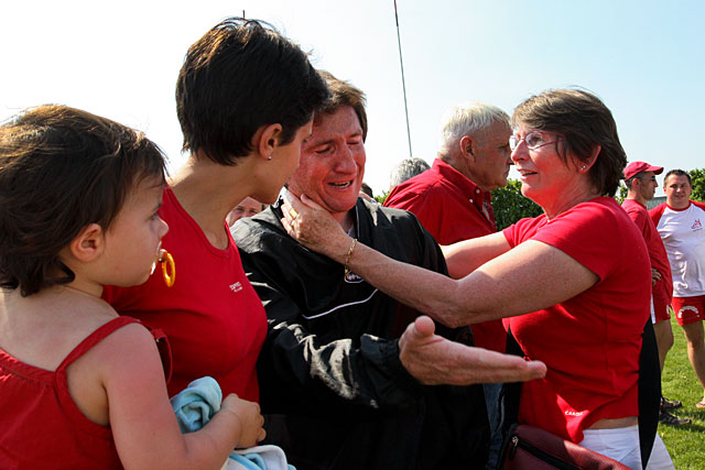 22 juin 2008 et les larmes de déception de Laurent Saint-Béat. Souhaitons-lui de pleurer de joie dimanche prochain... - Archives © jean-Paul Epinette - icimedia@free.fr