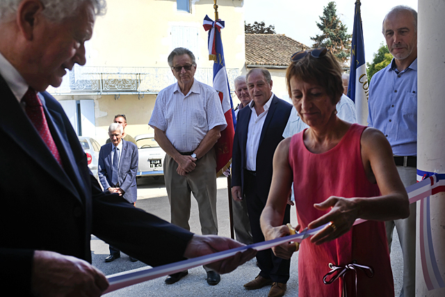 Lors de l'inauguration de l'exposition sous l'égide de la municipalité de Villeréal et du Conseil départemental. - Photo © jean-Paul Epinette - icimedia@free.fr