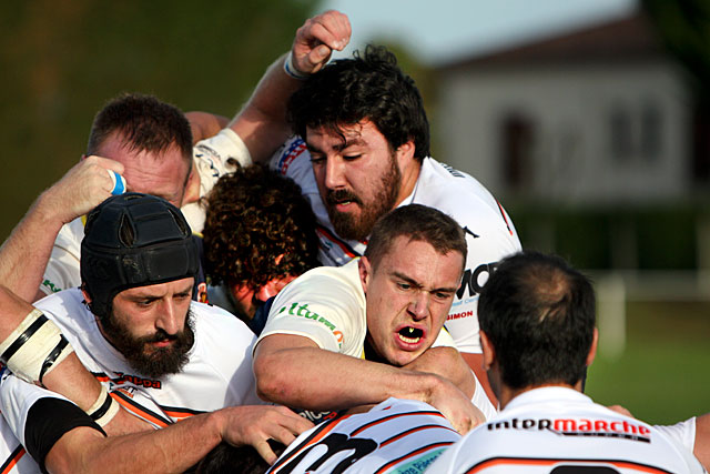 À l'image du match, Benoît Chaumond, intrépide, au coeur d'un combat pourtant inégal|Photo © jean-Paul Epinette - icimedia@free.fr