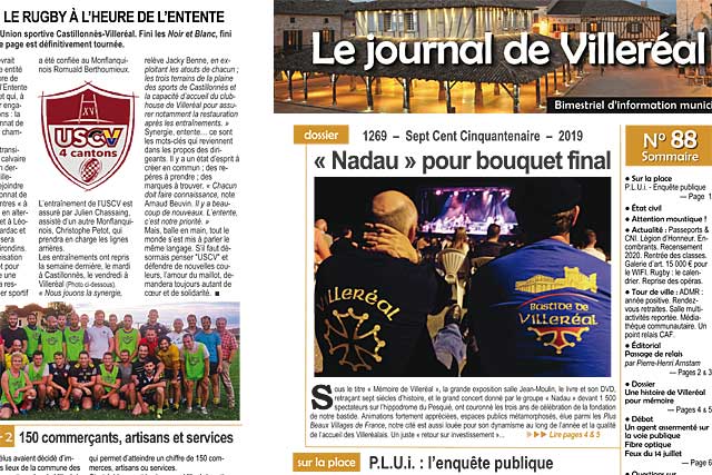 Le N°88 du Journal de Villeréal est distribué par La Poste depuis lundi...|Photo © Jean-Paul Epinette