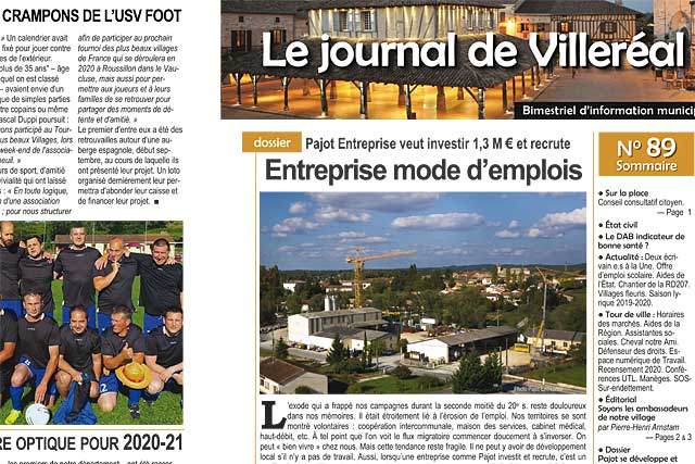 Le numéro 89 du Journal de Villeréal est distribué par la Poste dans tous les foyers villeréalais...|Photo © Jean-Paul Epinette - icimedia@free.fr Le numéro 89 du Journal de Villeréal est distribué par la Poste dans tous les foyers villeréalais...|Photo © Jean-Paul Epinette - icimedia@free.fr