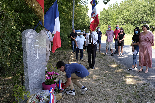 Nathan Goldstein, la sentinelle qui gardait l'entrée du chemin, fut abattu sans sommation - Photo © Jean-Paul Epinette.