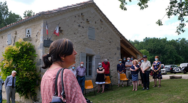 Viviane Chabronnerie s'est engagée pour que ce lieu de mémoire rayonne sur la région... - Photo © Jean-Paul Epinette.