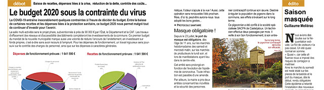 L'élection du Conseil communautaire et le budget communal 2020 figurent au sommaire du JdV N°92... - Illustration Jean-Paul Epinette L'élection du Conseil communautaire et le budget communal 2020 figurent au sommaire du JdV N°92... - Illustration Jean-Paul Epinette