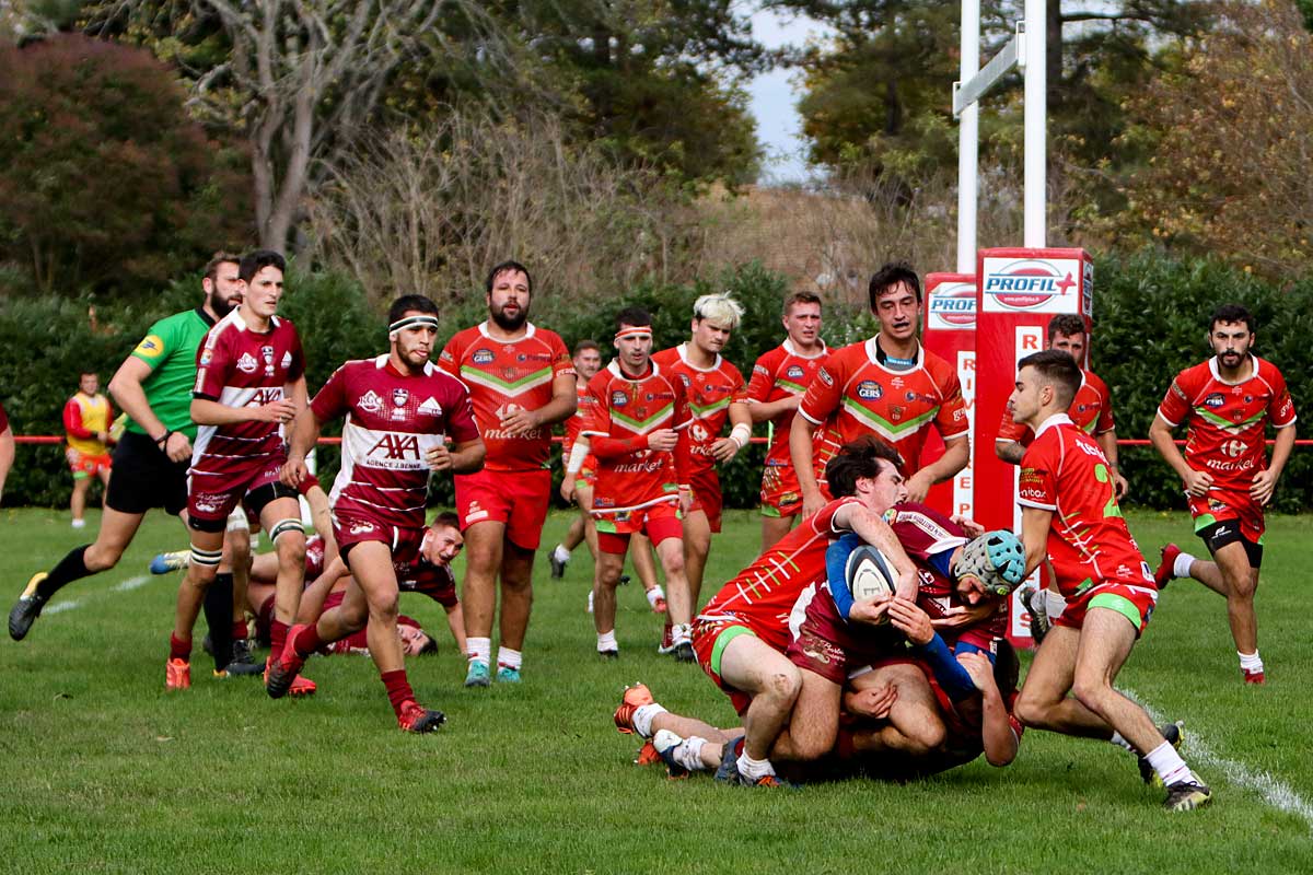 La B de 4 Cantons s'impose en marquant des essais...|Photo © Jean-Paul Epinette