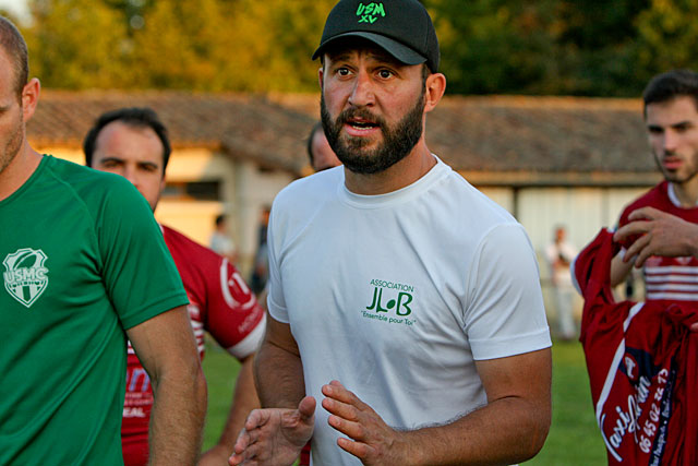 Ancien capitaine de l'US Monflanquin, Nicolas Birginie entraîne les avants de 4 Cantons-BHAP|Photo © Jean-Paul Epinette