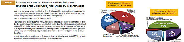 En huit graphiques, le dossier du JdV présente les grands postes du budget... - | Photo © Jean-Paul Epinette En huit graphiques, le dossier du JdV présente les grands postes du budget... - | Photo © Jean-Paul Epinette
