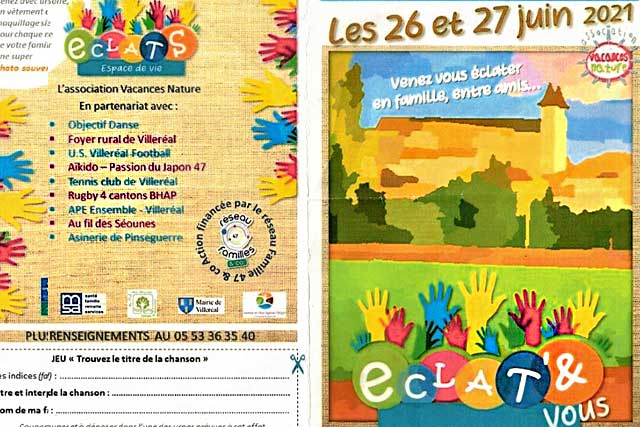 Autour d'Éclats, une dizaine de partenaires organisent deux jours de fête, d'activités et de jeu...|Illustration (DR) Autour d'Éclats, une dizaine de partenaires organisent deux jours de fête, d'activités et de jeu...|Illustration (DR)