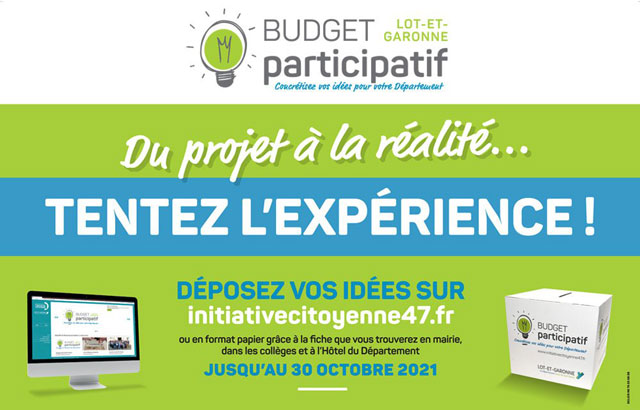 Pour la seconde fois, le Département de Lot-et-Garonne consacrera 1 million d'euros a des projets citoyens...|– (Illustration DR)