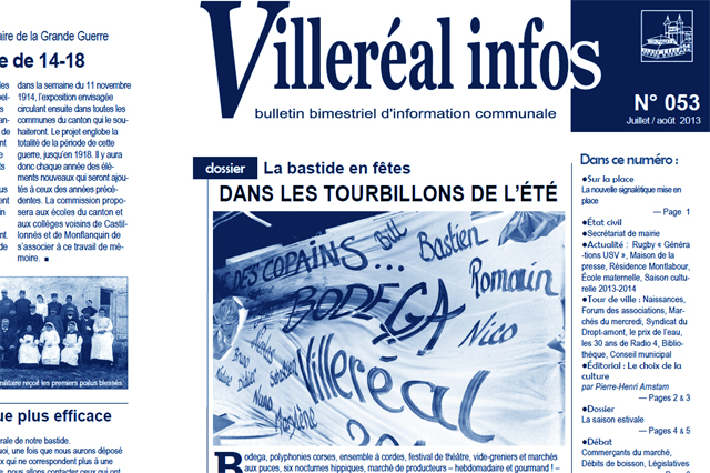 Avant Le Journal de Villeréal, le bulletin municipal se nommait Villeréal-Infos... - Photo © Jean-Paul Épinette.