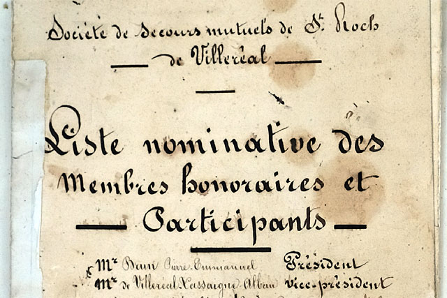 La Société de secours mutuels se recrute parmi les classes laborieuses. - | Mémoire de Villeréal, Droits réservés