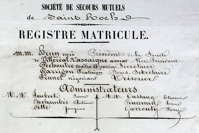 Les statuts de la société pense aussi Assurance vieillesse... - | Mémoire de Villeréal, Droits réservés