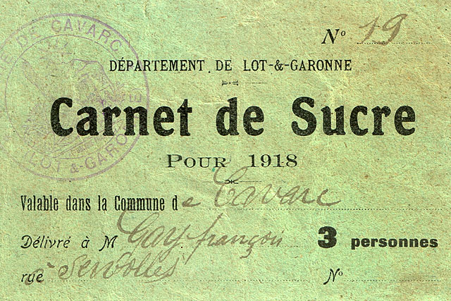 Si Alice vient, qu'elle porte son pain. Et ses tickets... - | Mémoire de Villeréal, Droits réservés