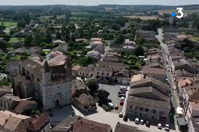 Villeréal vu par le drone de France 3... - | Mémoire de Villeréal, Droits réservés